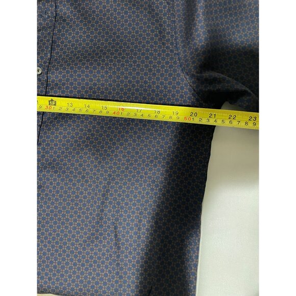 Ted Baker London Men's Size 4 Navy Button-Up Shirt Made In Portugal 100% Cotton - Picture 13 of 15